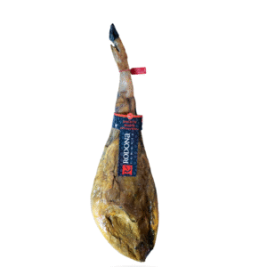 Jamón de Bellota 50% Ibérico Jamones Rodona, loncheado artesanalmente con sabor intenso y aroma tradicional