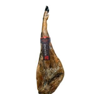 Jamón Curado Selecto Jamones Rodona, curación artesanal más de 24 meses, sabor intenso y textura firme