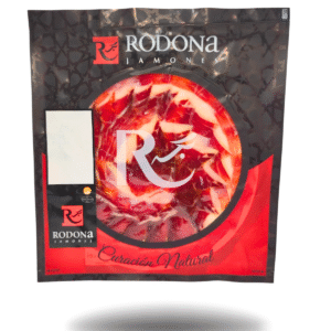 Lonchas de jamón de cebo ibérico 50% Jamones Rodona cortadas