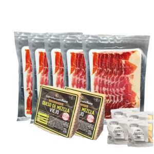 Paleta de cebo ibérica 50% Jamones Rodona con queso y piquitos